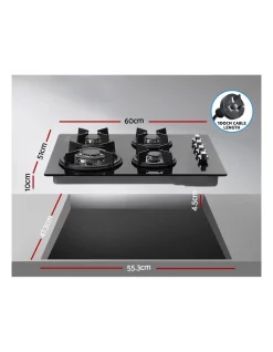 Outlet 🤩 Devanti Gas Cooktop 60cm 4 Burner Ceramic 🛒 -Cuisinart Shop unnamed file 1067