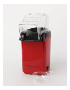 New 🥰 Cucina Essenziale Popcorn Maker Red CPM245R 💯