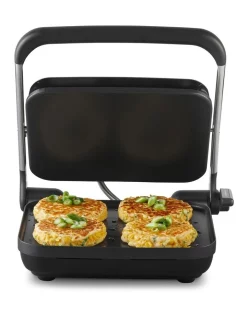 Flash Sale 🧨 Sunbeam Compact Cafe Sandwich Press 4 Slice Silver SPM4000SS 🛒