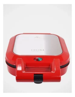 Best Sale 🌟 Cucina Essenziale Deep 4 Pie Maker In Red 😉