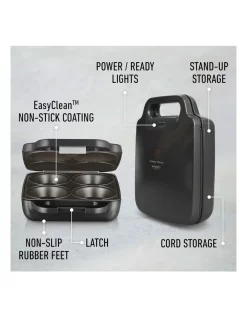 Brand new 🌟 Sunbeam Pie Magic Traditional Pie Maker 4-Up PM4800 In Grey ❤️ -Cuisinart Shop unnamed file 1359