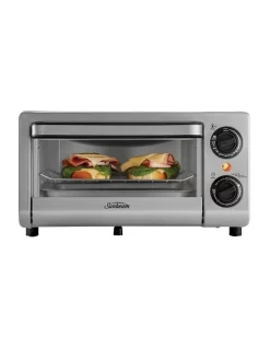 New ⭐ Sunbeam Mini Bake & Grill Compact Oven Silver COM1000SS 🎉