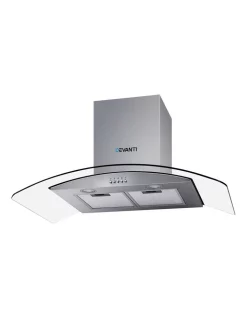 Coupon 🧨 Devanti Rangehood Kitchen 900mm Glass Canopy Stainless Steel 😍