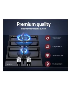 Promo ✨ Devanti Gas Cooktop 30cm Gas Stove Cooker 2 Burner Cook Top Konbs NG LPG Black 🎁 -Cuisinart Shop unnamed file 716