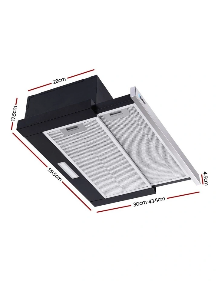 Best deal π― Devanti Rangehood Range Hood Stainless Steel Slide Out Kitchen Canopy 60cm 600mm Black π 4 Best deal π― Devanti Rangehood Range Hood Stainless Steel Slide Out Kitchen Canopy 60cm 600mm Black π - Image 2