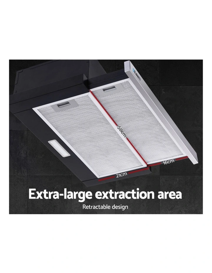 Best deal π― Devanti Rangehood Range Hood Stainless Steel Slide Out Kitchen Canopy 60cm 600mm Black π 6 Best deal π― Devanti Rangehood Range Hood Stainless Steel Slide Out Kitchen Canopy 60cm 600mm Black π - Image 4