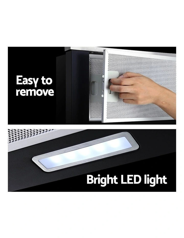 Best deal π― Devanti Rangehood Range Hood Stainless Steel Slide Out Kitchen Canopy 60cm 600mm Black π 8 Best deal π― Devanti Rangehood Range Hood Stainless Steel Slide Out Kitchen Canopy 60cm 600mm Black π - Image 6