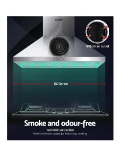 Cheapest 🧨 Devanti Range Hood 60cm 600mm Kitchen Canopy Stainless Steel Rangehood Wall Mount 😉 -Cuisinart Shop unnamed file 746