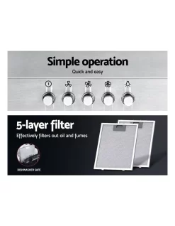 Cheapest 🧨 Devanti Range Hood 60cm 600mm Kitchen Canopy Stainless Steel Rangehood Wall Mount 😉 -Cuisinart Shop unnamed file 747