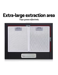 Cheap 🎉 Devanti Rangehood Range Hood 600mm Filter Included Black Stainless Steel Canopy LED Light Kitc 🎉 -Cuisinart Shop unnamed file 753