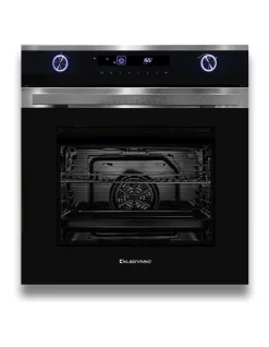 Budget ⌛ Kleenmaid XXL 60cm 82L Black Krystal Glass And Stainless Steel Built-In Multifunction Oven OMF6040X 😍