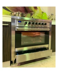 Promo 😍 Kleenmaid Stainless Steel Freestanding Dual Fuel Oven 90cm XXL 109L OFS9021 👏 -Cuisinart Shop unnamed file 872