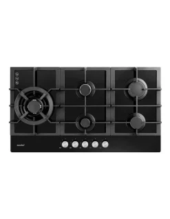 Buy 😀 Comfee 5 Burner Gas Cooktop Black NG LPG CGH90095G ✔️