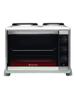 Coupon 😀 Russell Hobbs Compact Kitchen Toaster Oven Stailess Steel 🎁